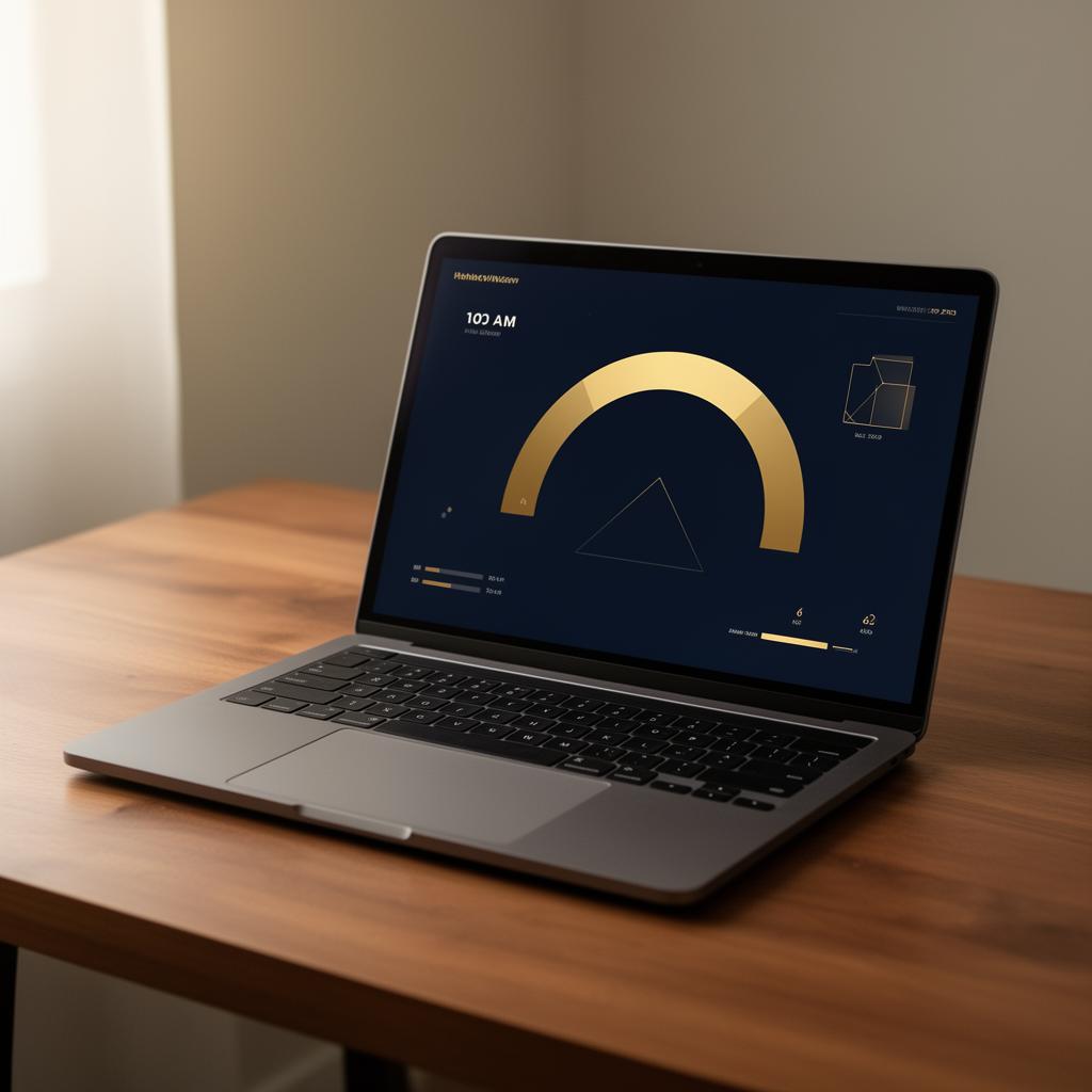 Combined VA disability rating calculator on a laptop