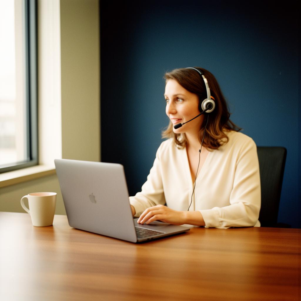A VetLink Claims Specialist on a call with a veteran